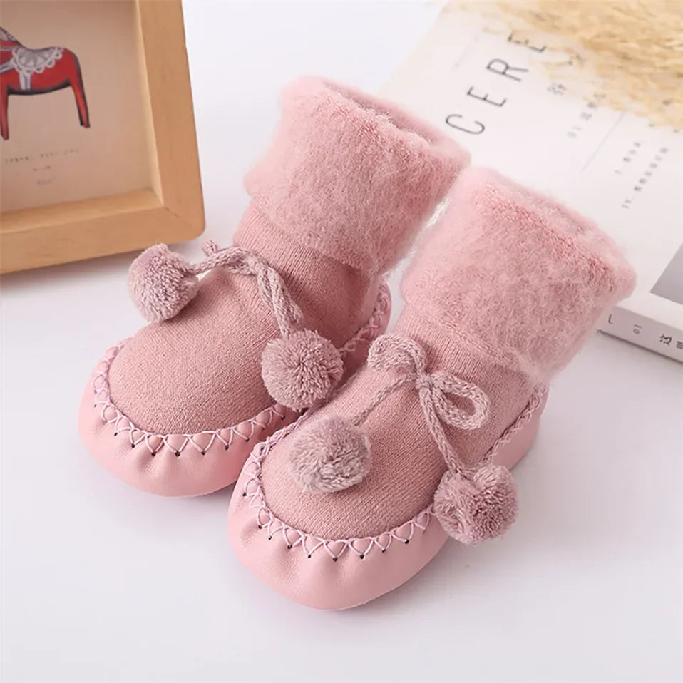 New baby floor toddler socks thick warm non-slip boys and girls baby foot socks