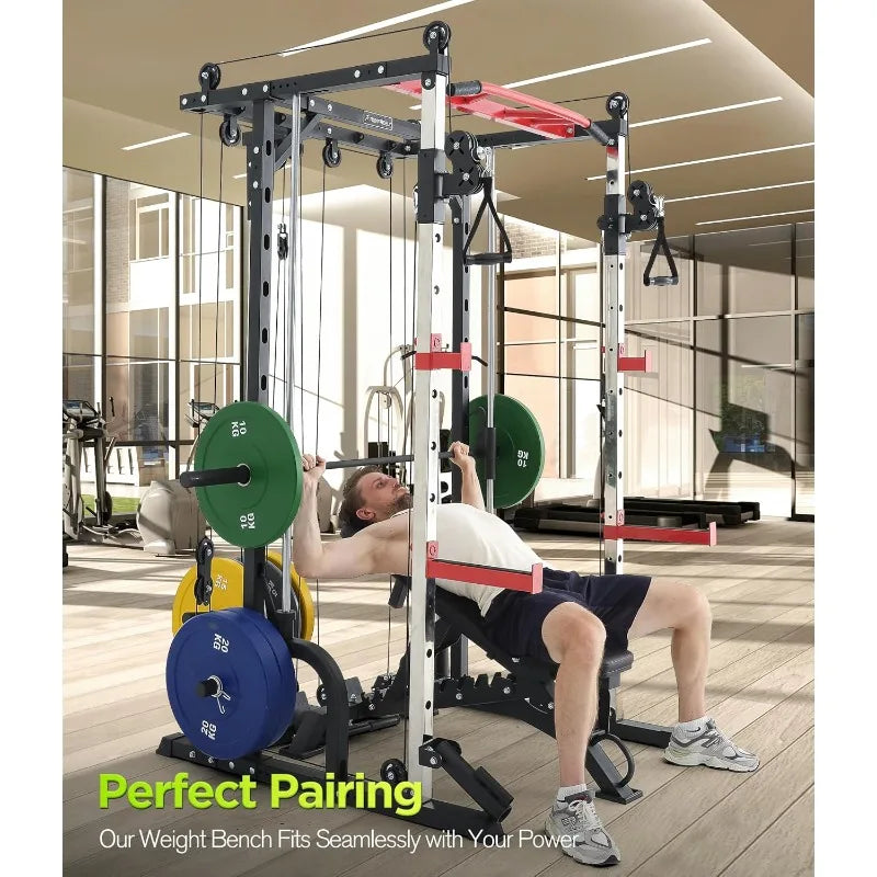 Heavy Duty Weight Bench 1000LB Capacity, Adjustable FID Workout Bench Weight Lifting, Bench Press for Gym and Home Gym