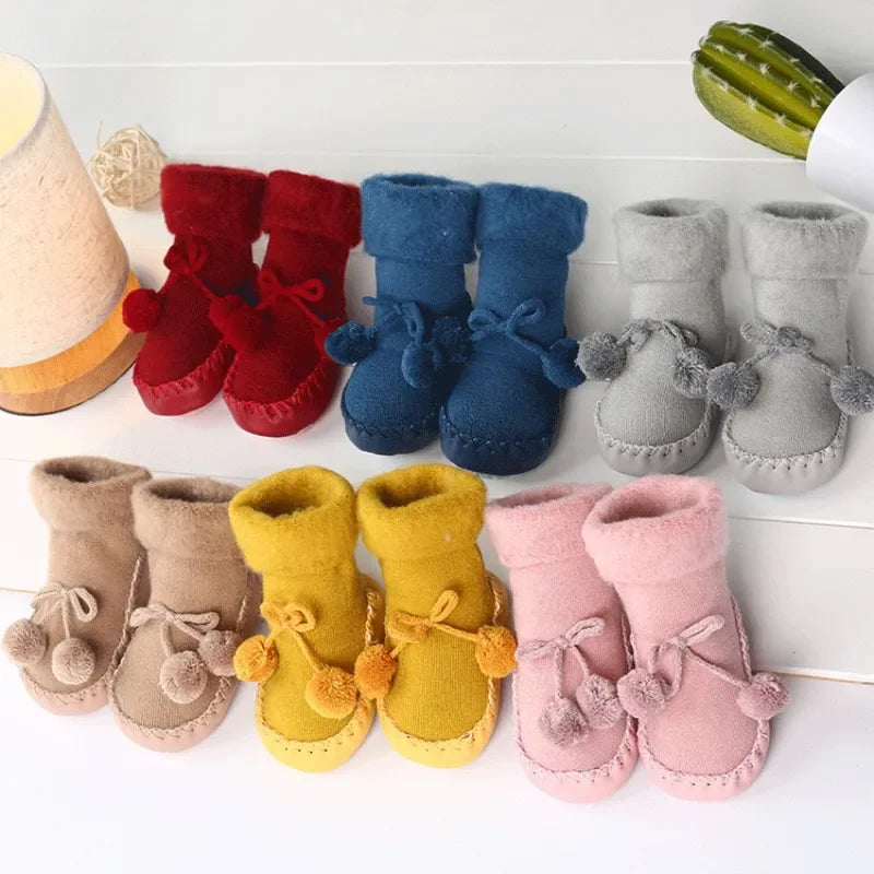 New baby floor toddler socks thick warm non-slip boys and girls baby foot socks