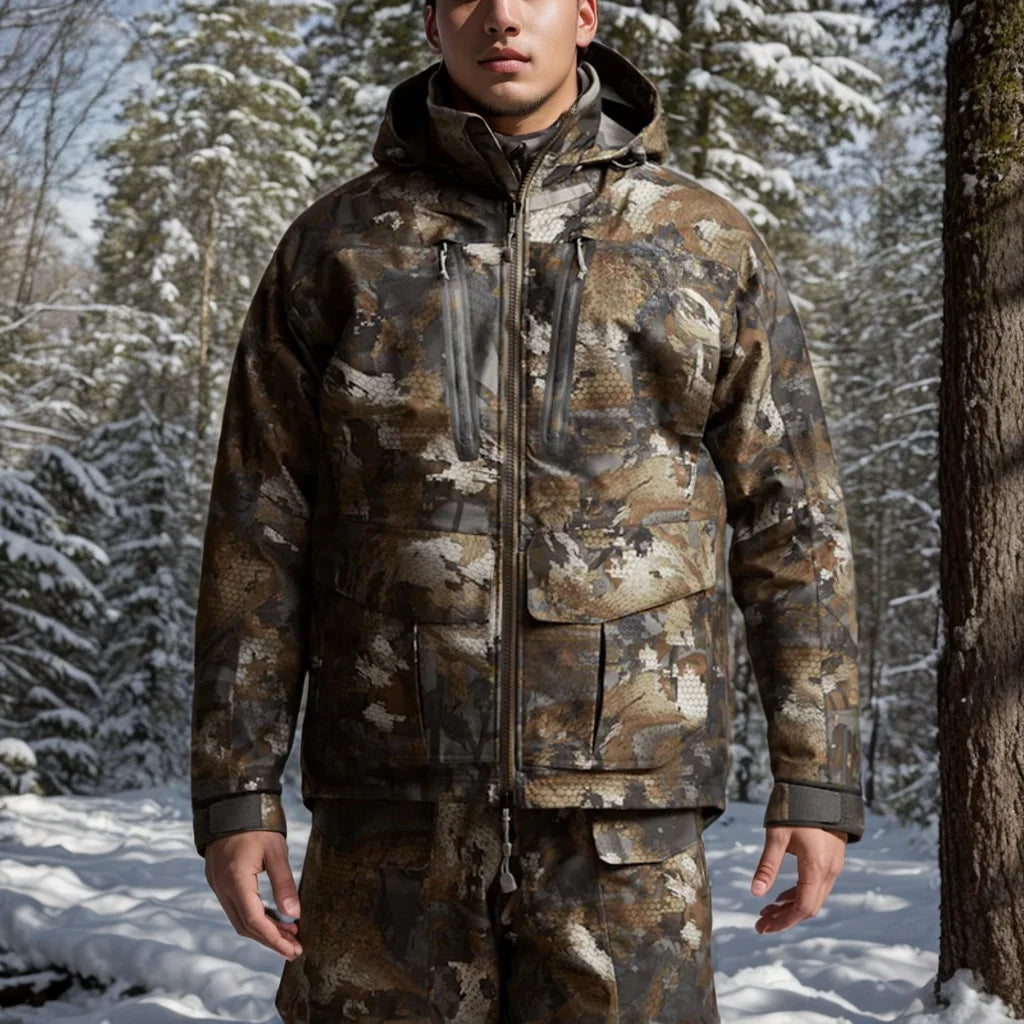 Hifad Men's high quality winter waterproof insulation fishing jacket hunting clothing