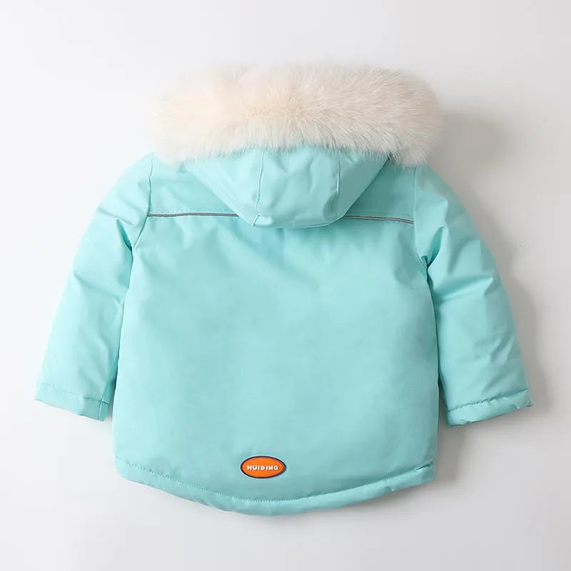 Children's Ski Suit Windproof And Waterproof Down Jacket And Pants Snow Coat Overalls Children Down Pants Parkas Soft Warm Sets