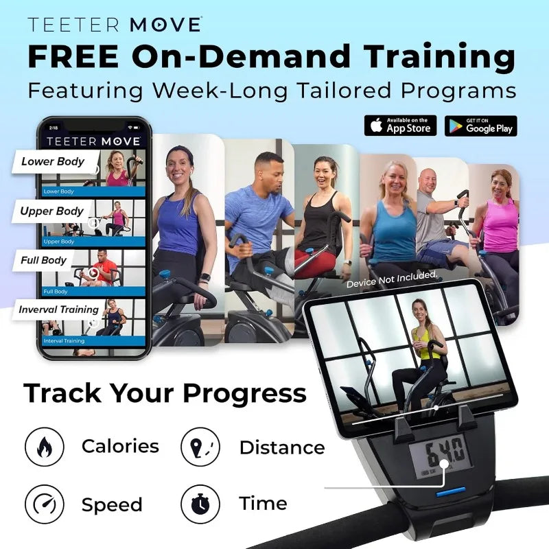 FreeStep Recumbent Cross Trainer Stepper, Zero-Impact Exercise Bike Alternative w/Patented Physical Therapy Stride