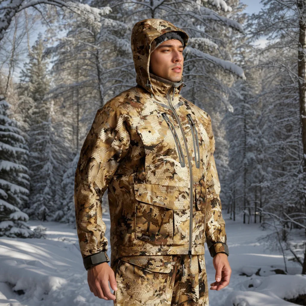 Hifad Men's high quality winter waterproof insulation fishing jacket hunting clothing