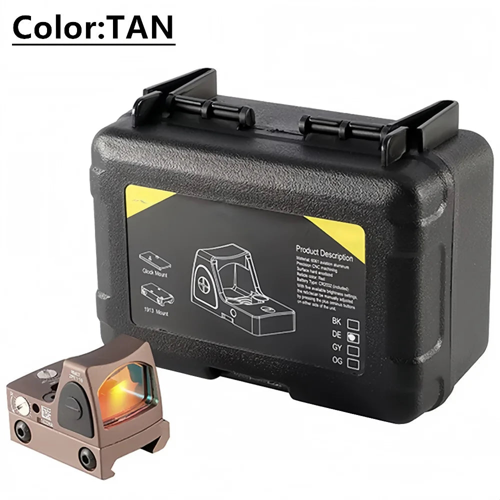 Tactical Mini  Red Dot Reflex Sight 3.25 MOA RMR For Glock Pistol Scope w/ 20mm Mount