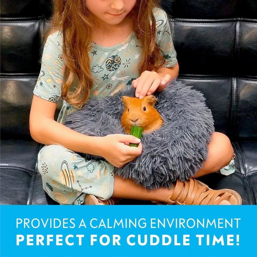 FurrO Burrowing Pet Bed Hideout Enrichment Toy for Gea Pigs and Other Small Animals Pink