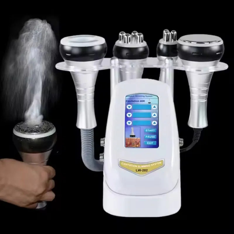 New 4/3 in 1 Cavitation Machine 40k Ultrasonic RF Shape Vacuum Frequency Liposuction Weight Loss Slimming Skin Tightening Liftin