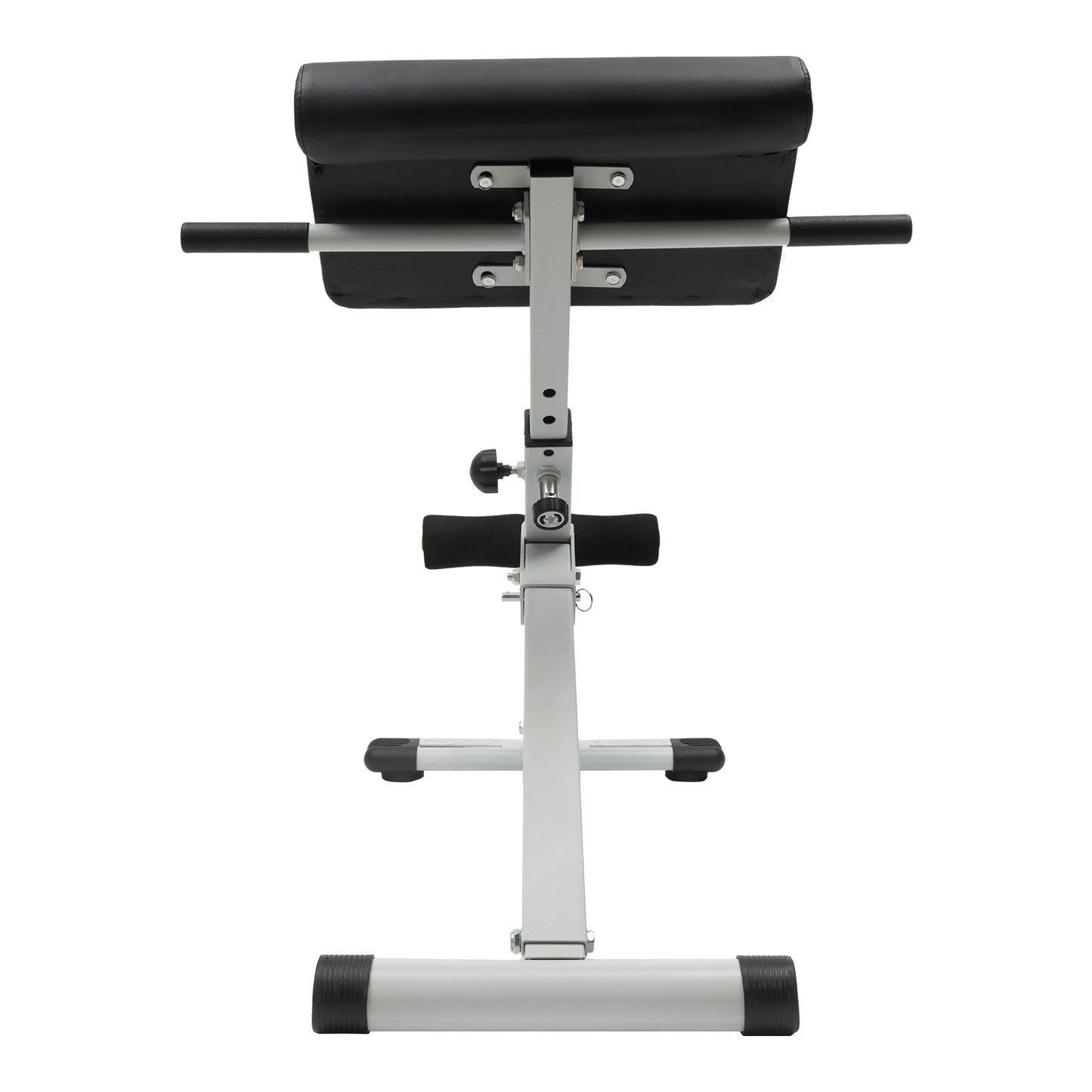 White Versatile Roman Stool Fitness Bench Adjustable Durable Steel & Foam Workout Equipment for Core Strength, Abs & Back Muscle