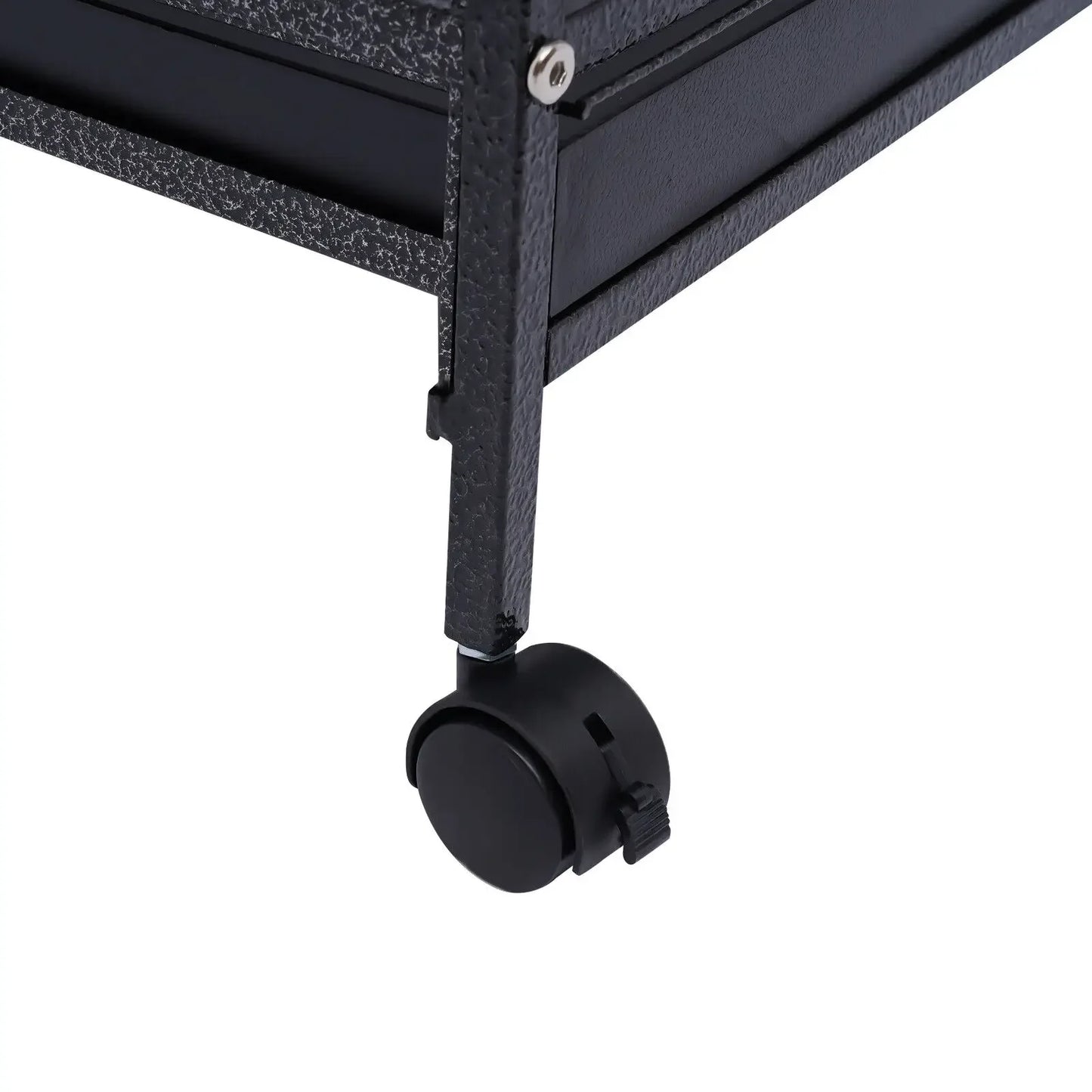 40 Inch Wrought Iron Bird Cage with Open-Top and Rolling Stand, Movable Parrot Cage Pet Bird Flight Cage, 360 Degree View