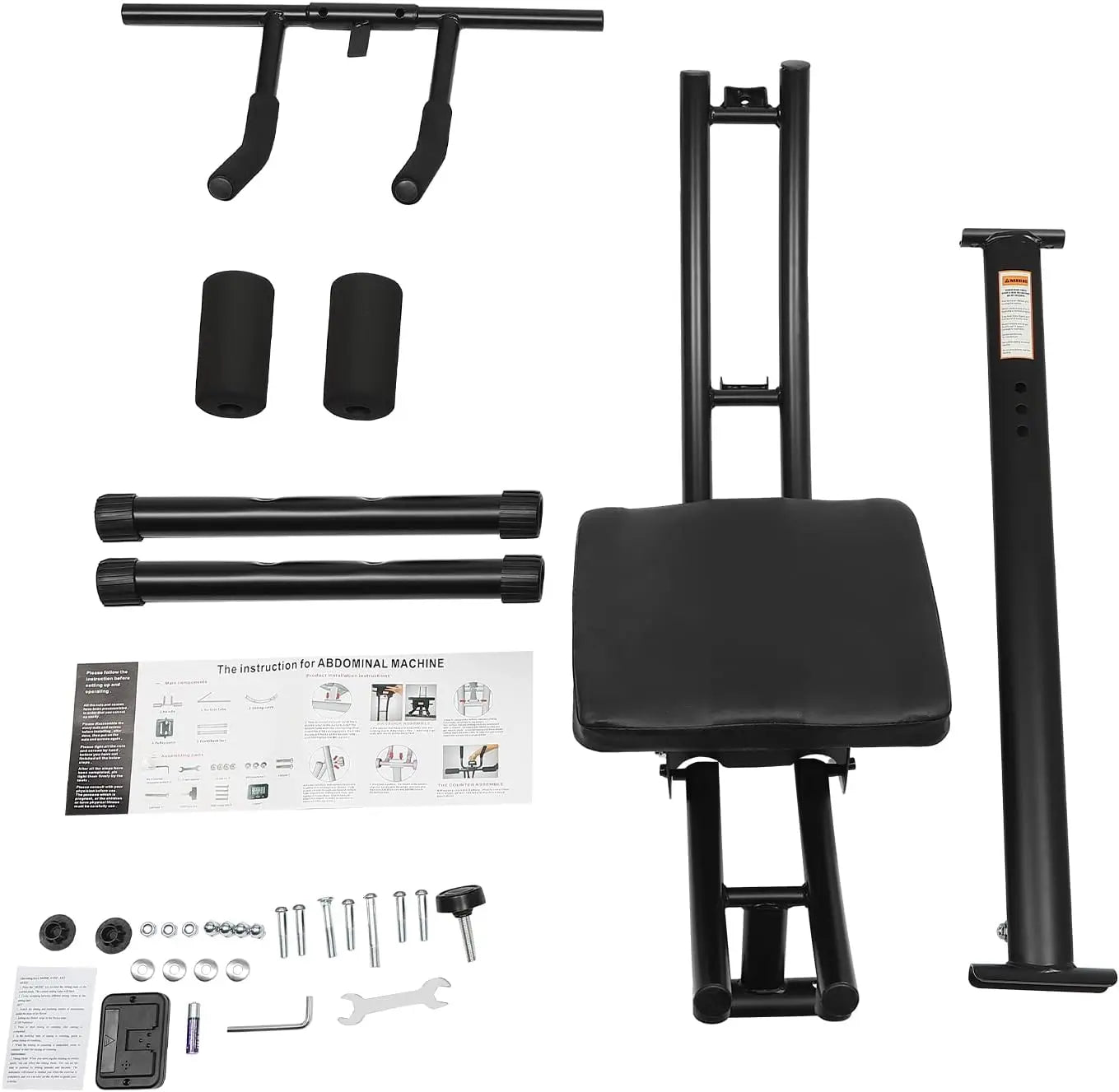 Ab Exercise Machine for Home Use, Less Stress on Neck, Back, and Shoulders, Abdominal/Core Fitness Equipment