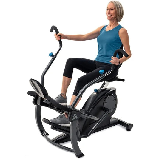 FreeStep Recumbent Cross Trainer Stepper, Zero-Impact Exercise Bike Alternative w/Patented Physical Therapy Stride
