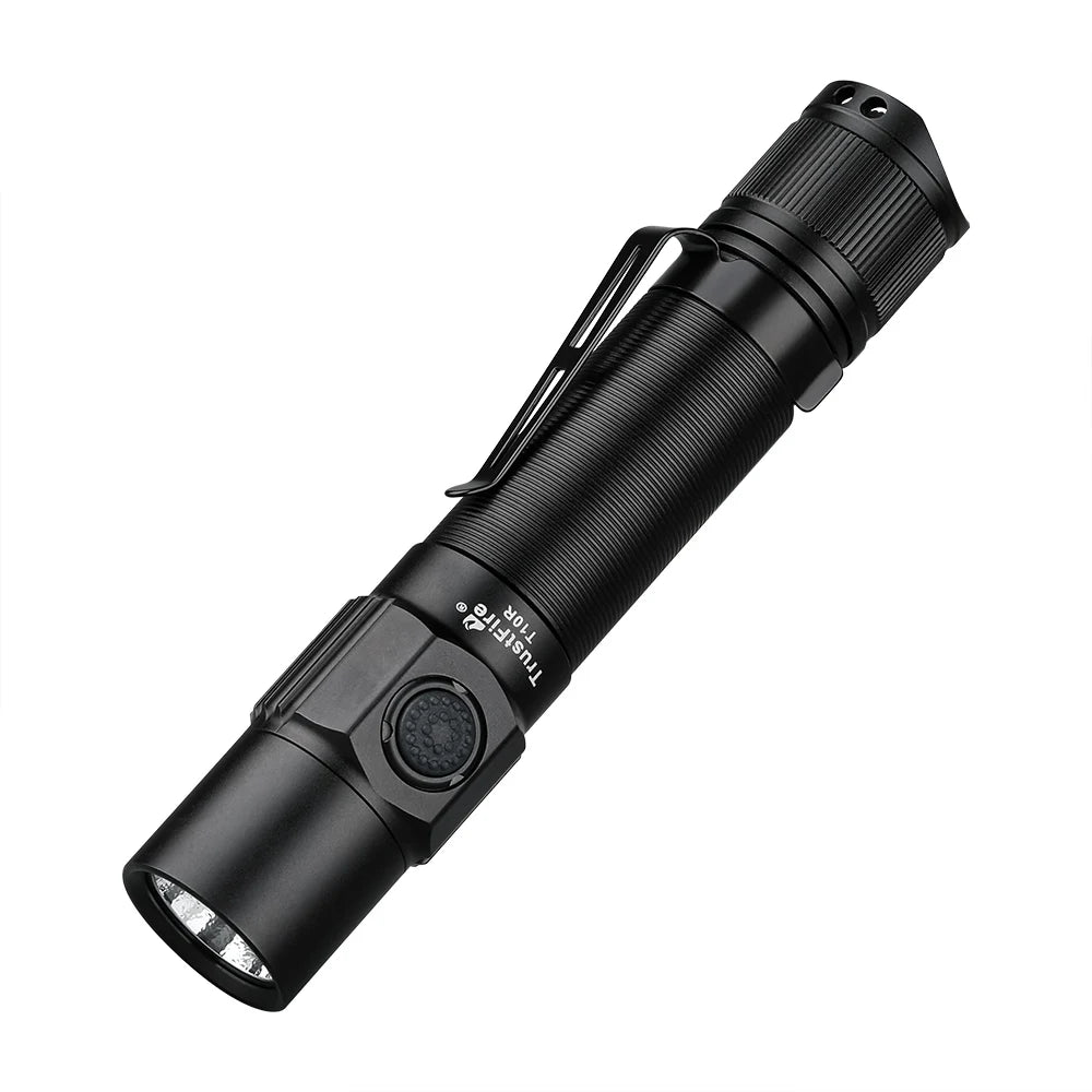 Trustfire T10R Tactical Flashlight 1800LM TypeC USB Rechargeable Flashlight IPX8 Waterproof High Power Police Powerful Light Fla
