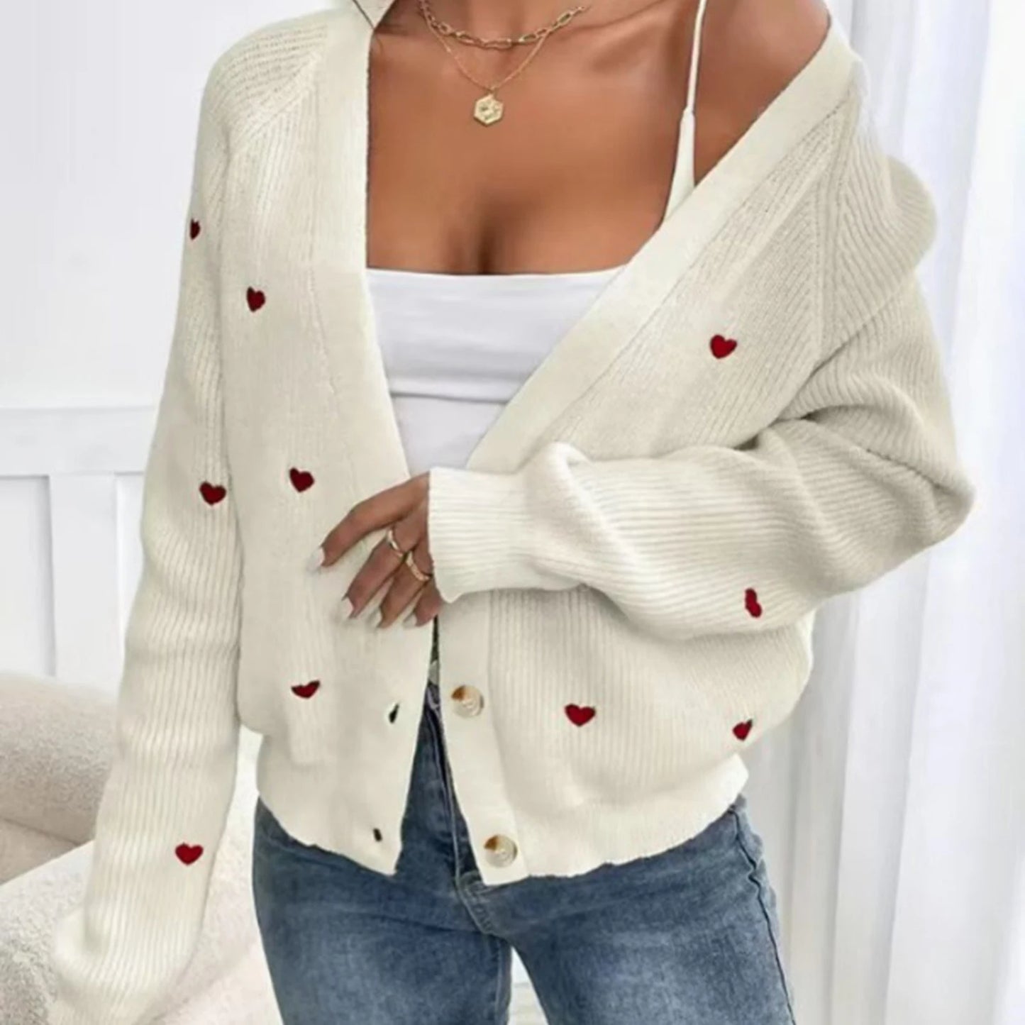 Korean Fashion Casual Minimalist Cardigan Knit Outerwear For Women Ropa Mujer Tendencia 2025 Pulls Femmes Woman Clothes New