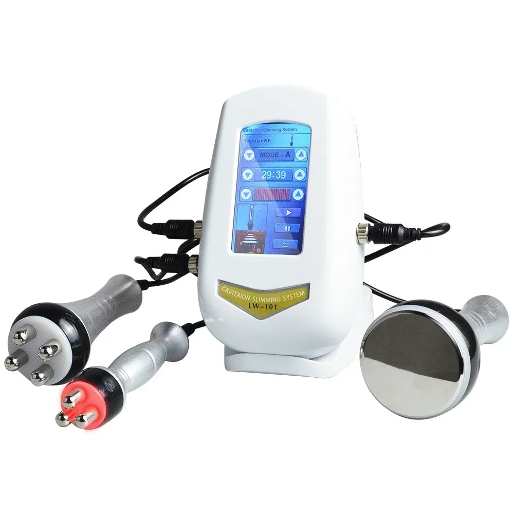 40K 3 IN1 Cavitation Body Slimming Machine Facial Massager Skin Tighten Anti-wrinkle