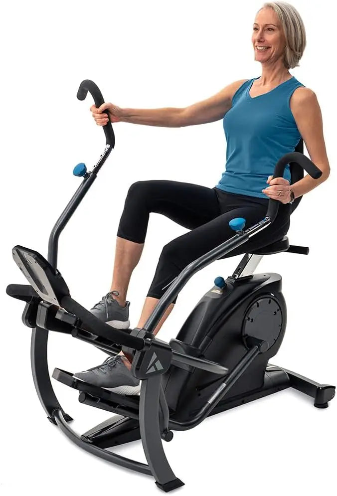 FreeStep Recumbent Cross Trainer Stepper, Zero-Impact Exercise Bike Alternative w/Patented Physical Therapy Stride