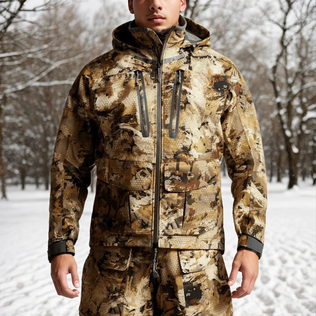 Hifad Men's high quality winter waterproof insulation fishing jacket hunting clothing