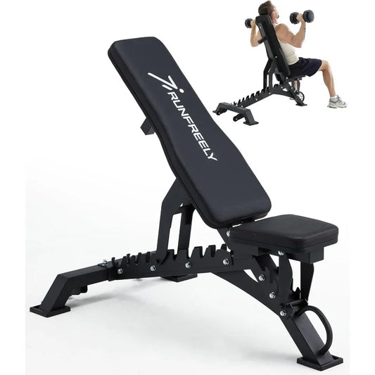 Heavy Duty Weight Bench 1000LB Capacity, Adjustable FID Workout Bench Weight Lifting, Bench Press for Gym and Home Gym