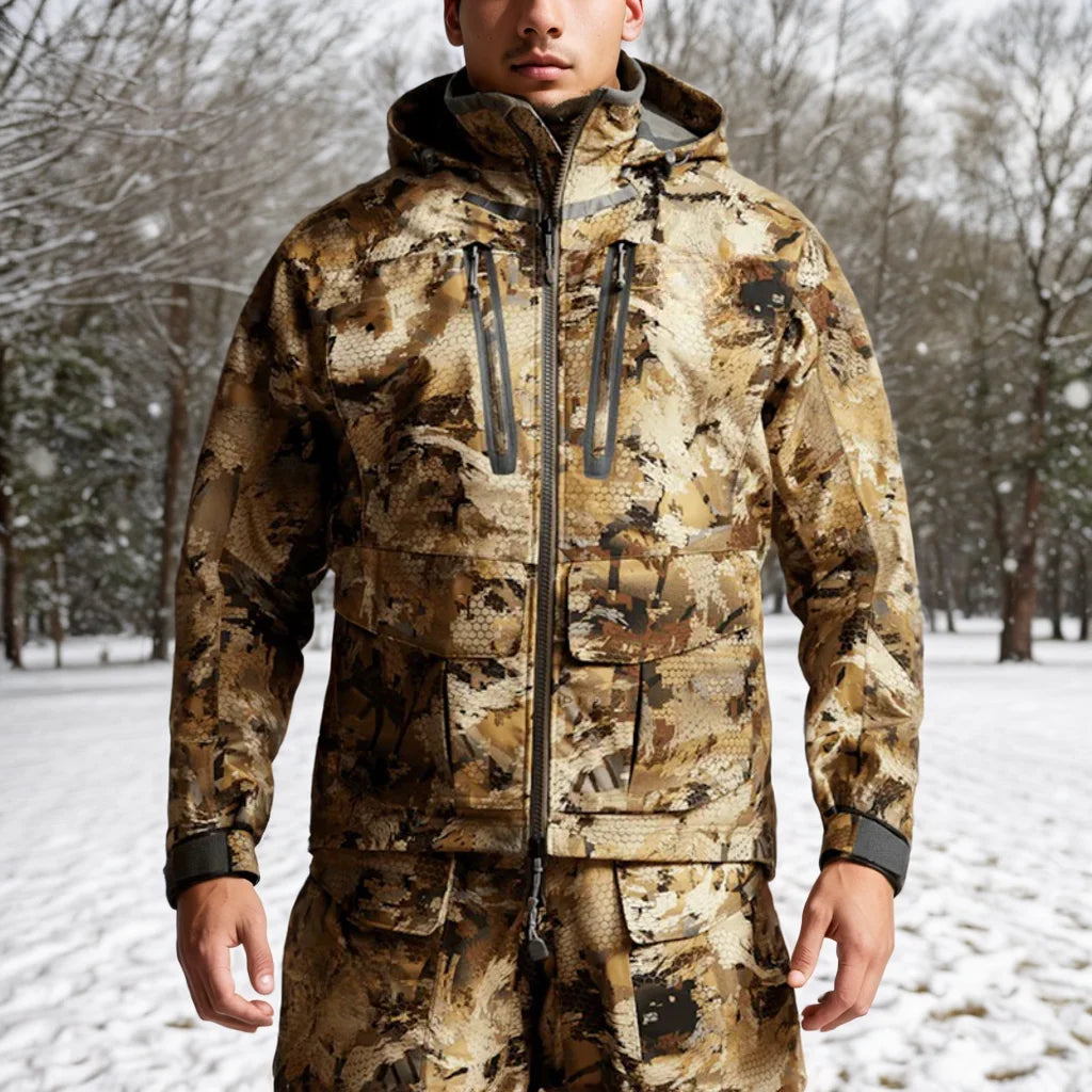 Hifad Men's high quality winter waterproof insulation fishing jacket hunting clothing