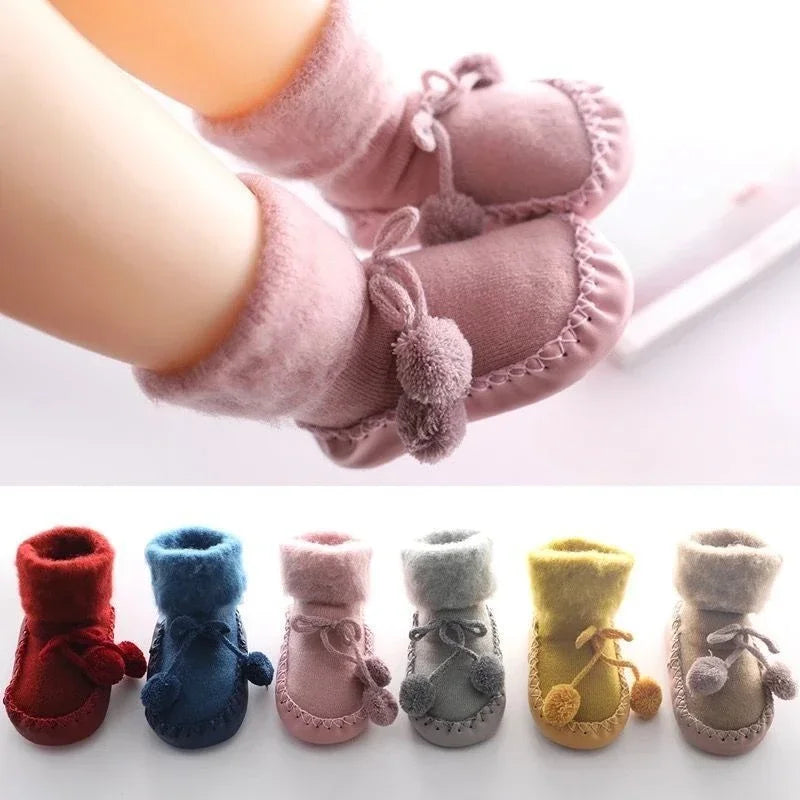 New baby floor toddler socks thick warm non-slip boys and girls baby foot socks