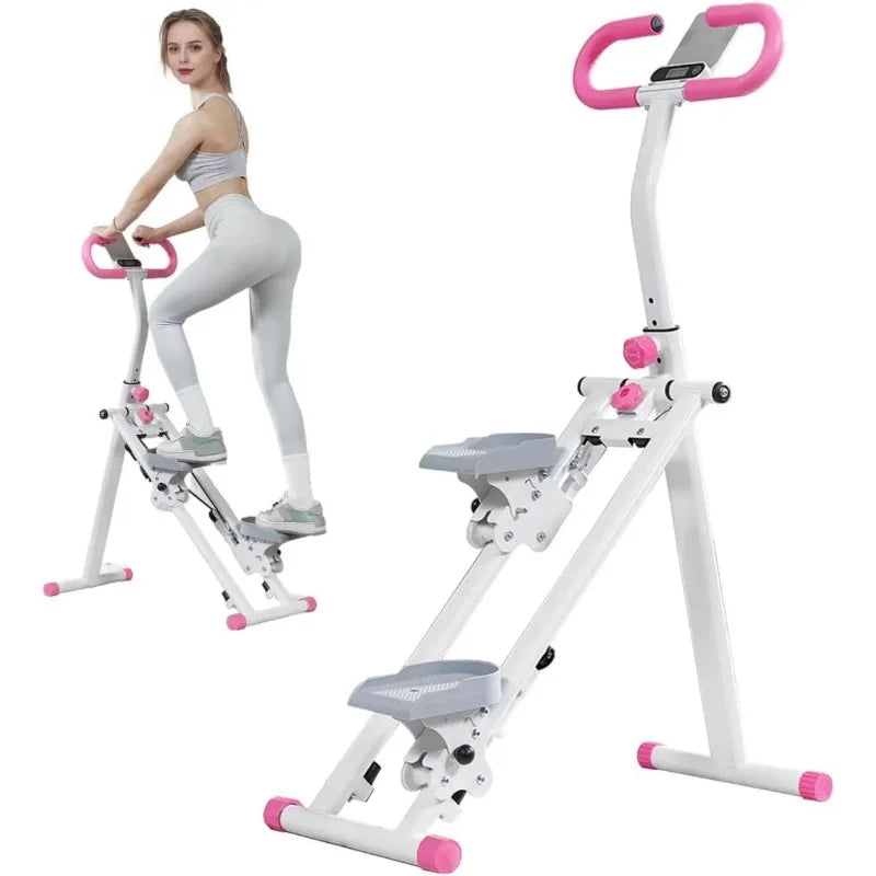 Stair Stepper for Home - Vertical Climber Workout Machine with Stable Frame, Adjustable Handlebar for Full-Body Exercise