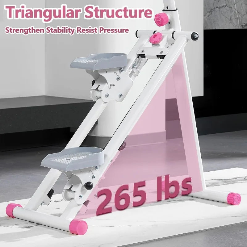 Stair Stepper for Home - Vertical Climber Workout Machine with Stable Frame, Adjustable Handlebar for Full-Body Exercise