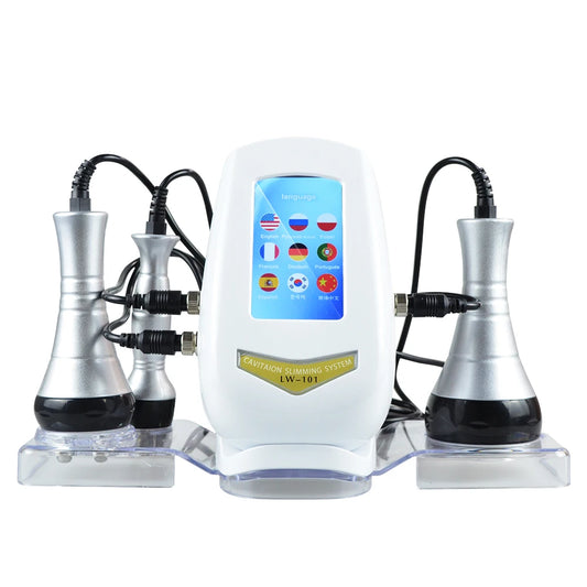 40K 3 IN1 Cavitation Body Slimming Machine Facial Massager Skin Tighten Anti-wrinkle