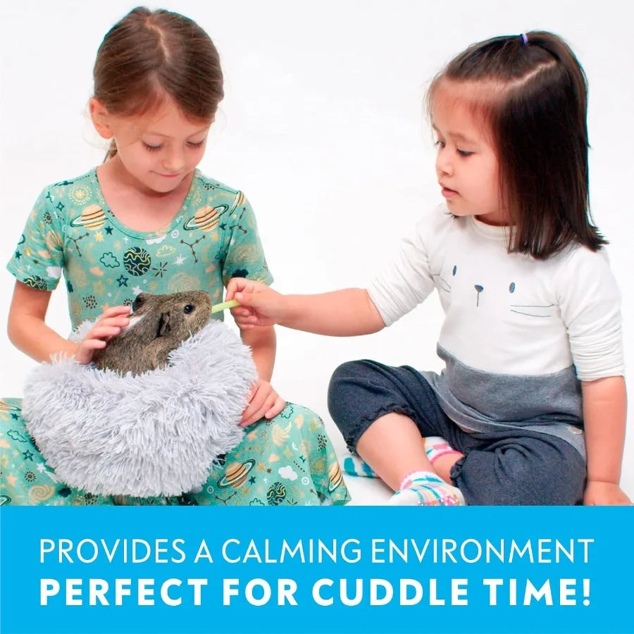 FurrO Burrowing Pet Bed Hideout Enrichment Toy for Gea Pigs and Other Small Animals Pink